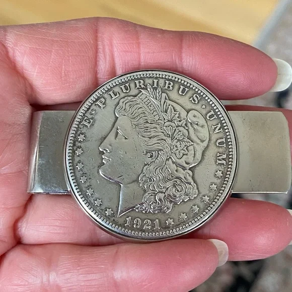 Vintage | Accessories | Vintage Money Clip Silver Tone
